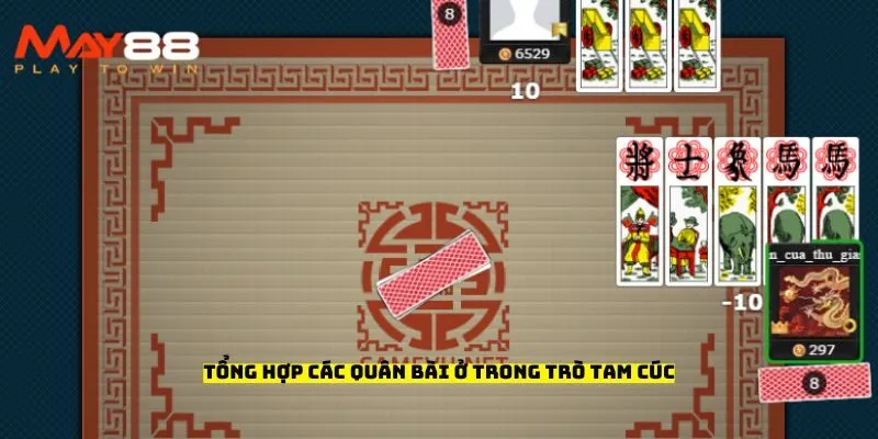 Tổng hợp các quân bài ở trong trò tam cúc