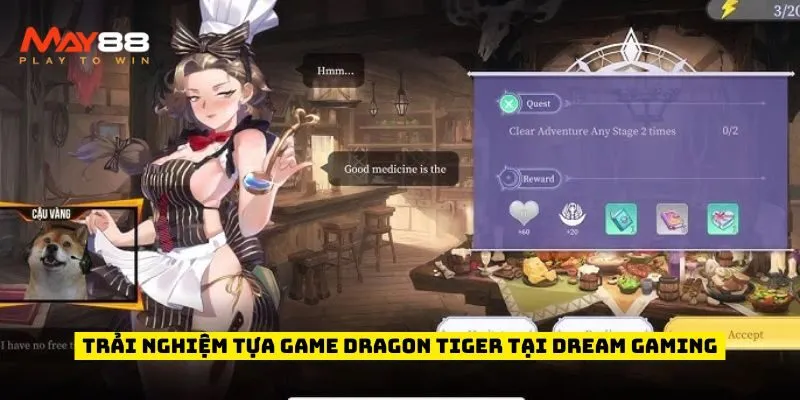 Trải nghiệm tựa game Dragon Tiger tại Dream Gaming